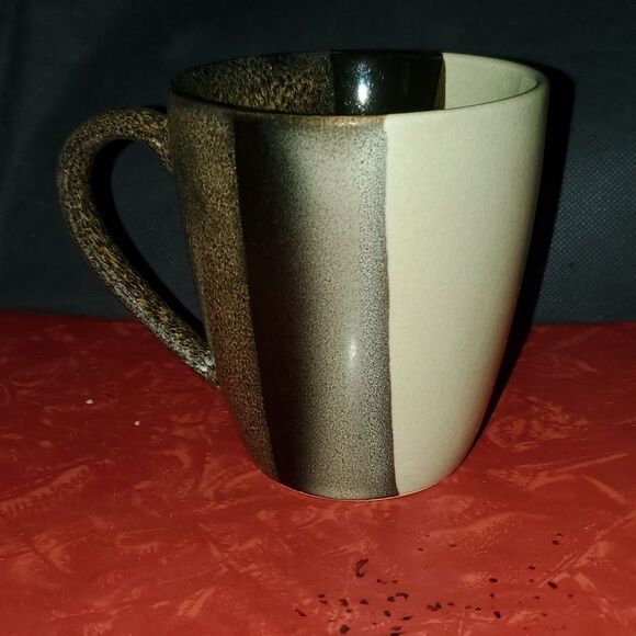Sango 4828 Tri Black Cup Mug 12 oz - Picture 2 of 4